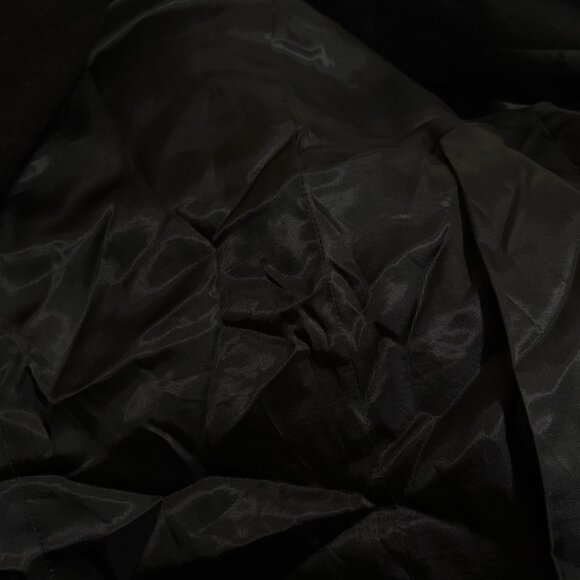 JG Hook Wool Cashmere Black Coat Size 12 - Picture 3 of 6